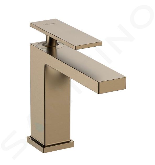 Hansgrohe Tecturis E - Umyvadlová baterie s výpustí, EcoSmart, kartáčovaný bronz 73010140