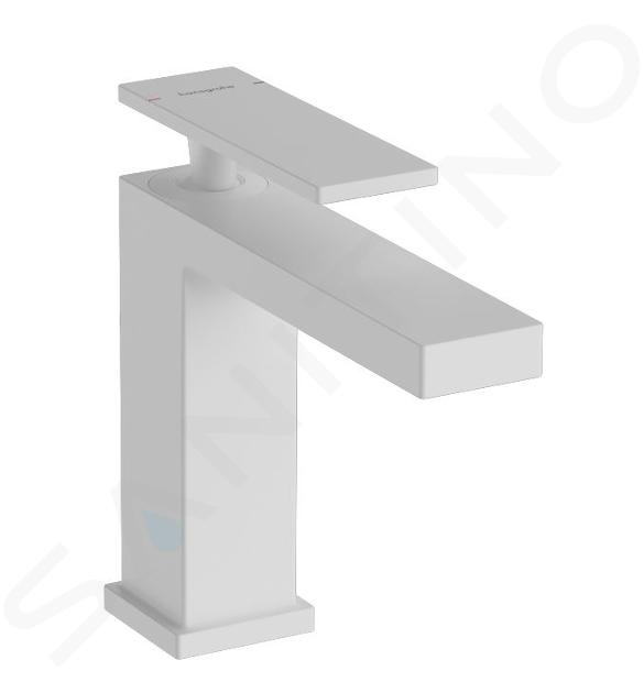 Hansgrohe Tecturis E - Grifo de lavabo, con desagüe, EcoSmart, blanco mate 73010700