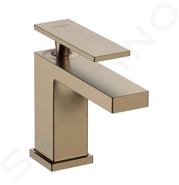 Hansgrohe Tecturis E - Rubinetto non miscelatore per lavabo, EcoSmart, bronzo spazzolato 73013140