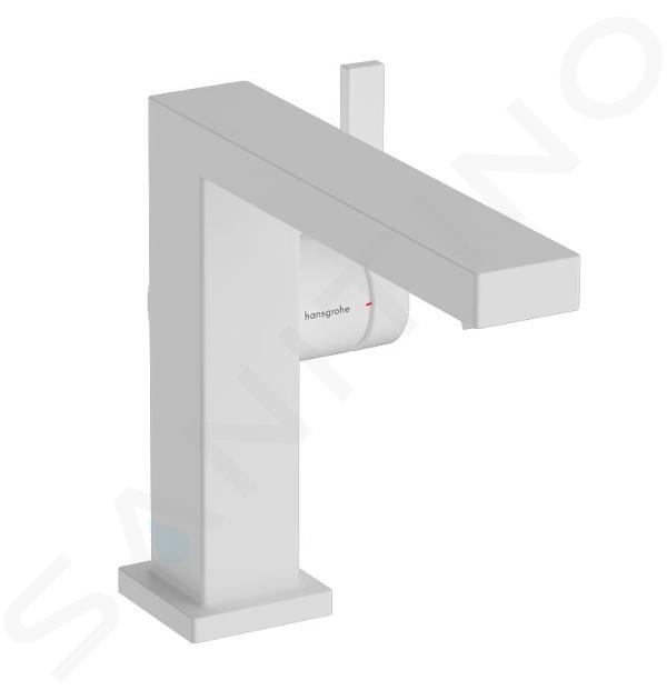 Hansgrohe Tecturis E - Miscelatore da lavabo, con sistema di scarico Push-Open, CoolStart, EcoSmart, bianco opaco 73020700