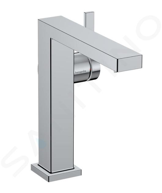 Hansgrohe Tecturis E - Bateria umywalkowa z kompletem odpływowym Push-Open, CoolStart, EcoSmart, chrom 73040000