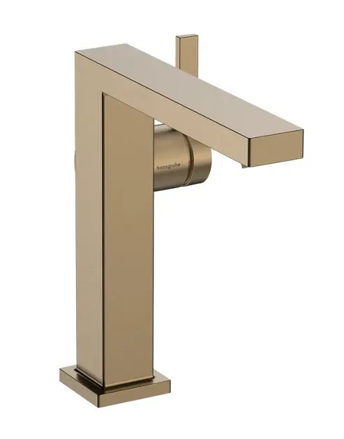 Levně Hansgrohe Tecturis E - Umyvadlová baterie s výpustí Push-Open, CoolStart, EcoSmart, kartáčovaný bronz 73040140