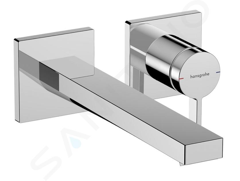 Hansgrohe Tecturis E - Baterie lavoar încastrată, cu evacuare, instalare cu 2 orificii, EcoSmart, crom 73051000