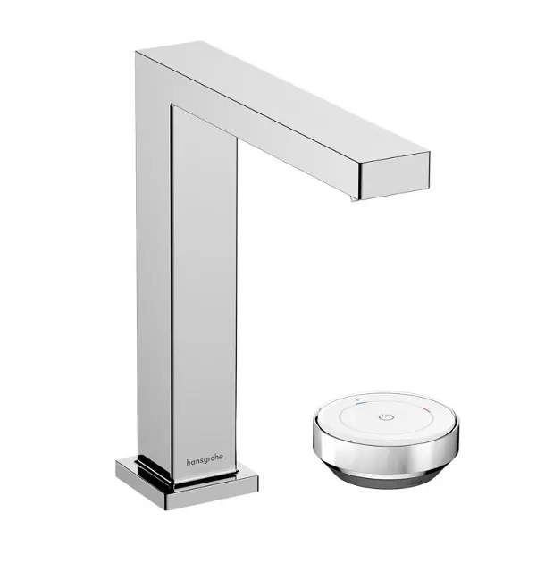 Hansgrohe Tecturis E - Mitigeur de lavabo avec vidage, montage 2 trous, CoolStart, EcoSmart+, chrome 73053000