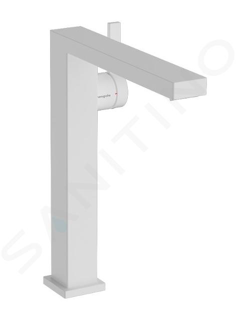 Hansgrohe Tecturis E - Miscelatore da lavabo, con sistema di scarico Push-Open, CoolStart, EcoSmart, bianco opaco 73070700