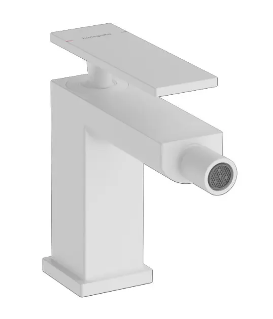 Hansgrohe Tecturis E - Grifo de bidé con desagüe, blanco mate 73200700