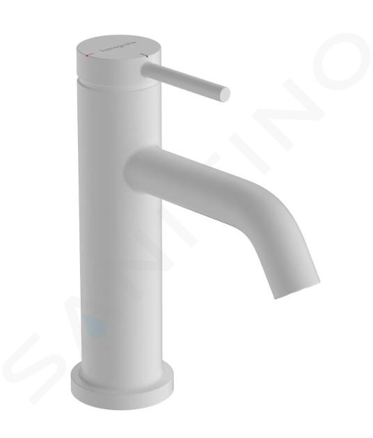 Hansgrohe Tecturis S - Grifo de lavabo, con desagüe, CoolStart, EcoSmart, blanco mate 73302700