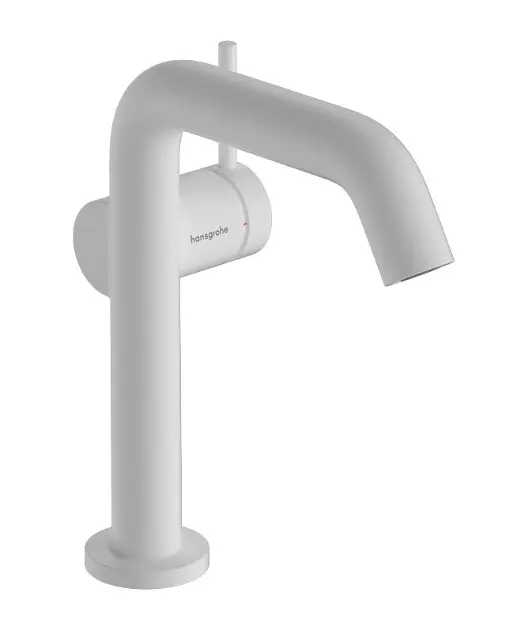 Hansgrohe Tecturis S - Tvättställsblandare med Push-Open-pip, CoolStart, EcoSmart, matt vit 73340700