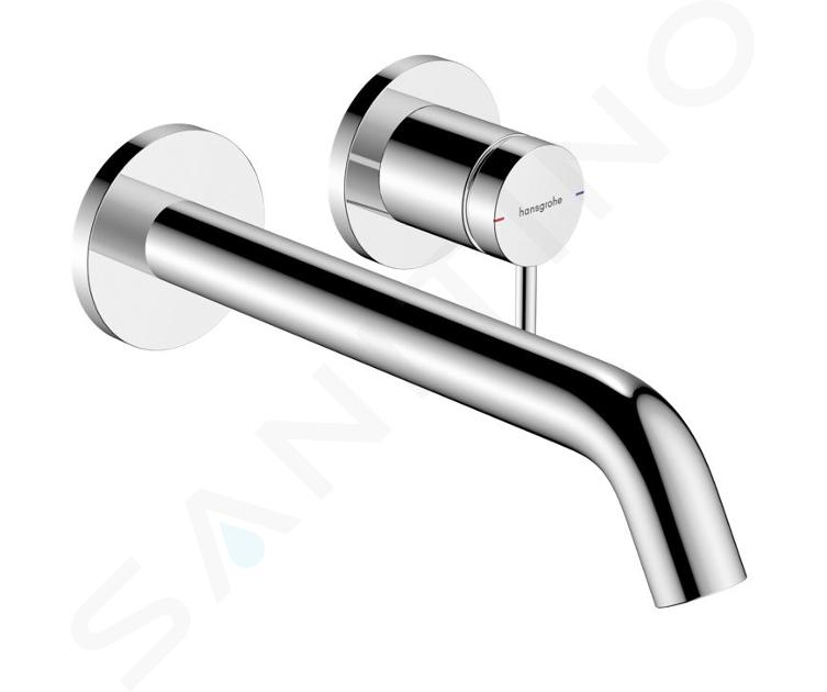 Hansgrohe Tecturis S - Inbouw wastafelkraan, met afvoerplug, 2-gats installatie, EcoSmart, chroom 73351000