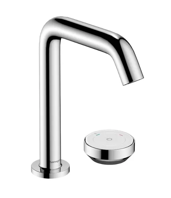 Hansgrohe Tecturis S - Mitigeur de lavabo avec vidage, montage 2 trous, CoolStart, EcoSmart+, chrome 73353000