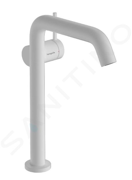 Hansgrohe Tecturis S - Grifo de lavabo, con desagüe Push-Open, CoolStart, EcoSmart, blanco mate 73370700