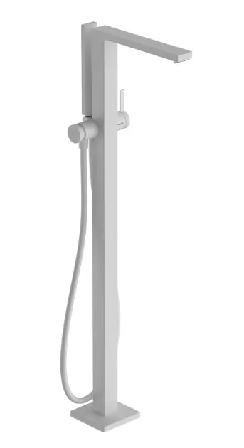 Levně Hansgrohe Tecturis E - Vanová baterie do podlahy, matná bílá 73445700