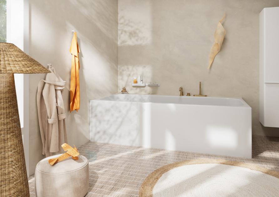 Hansgrohe Tecturis S - Badewannenarmatur für Wannenrand, 3-Loch 