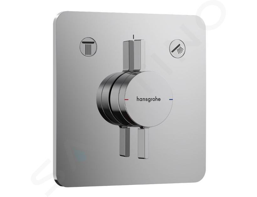 Hansgrohe DuoTurn Q - Mitigeur encastrable, pour 2 sorties, chrome 75414000