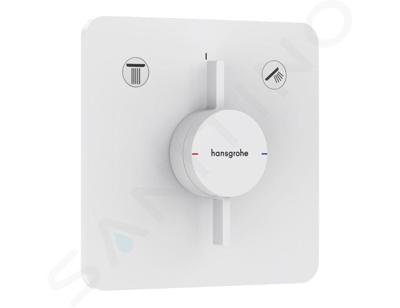 Hansgrohe DuoTurn Q - Miscelatore ad incasso per 2 utenze, bianco opaco 75414700