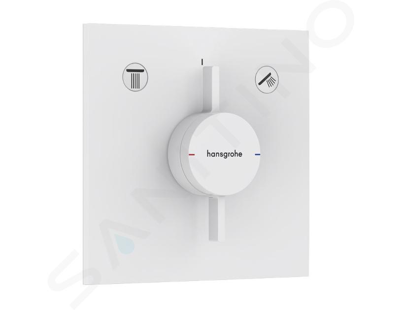 Hansgrohe DuoTurn E - Miscelatore ad incasso per 2 utenze, bianco opaco 75417700