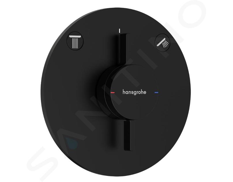 Hansgrohe DuoTurn S - Baterie încastrată, pentru 2 consumatori, negru mat 75418670