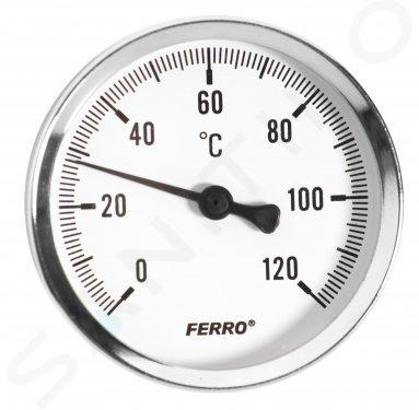 Novaservis Installation - Thermometer 100 mm, 1/2", axial T100120A