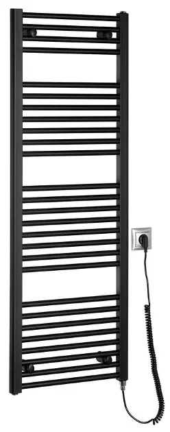 Aqualine - Grijaće tijelo 45x132 cm, 400 W, mat crna ILE34TB