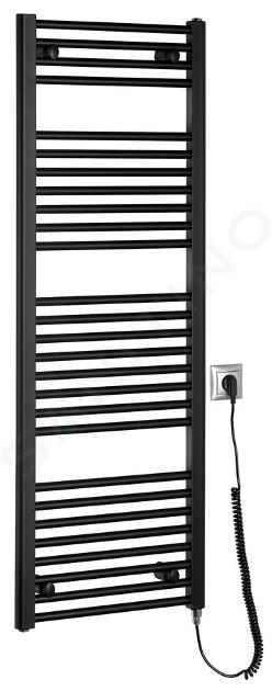 Aqualine Toalleros eléctricos - Elemento calefactor 45x132 cm, 400 W, negro mate ILE34TB