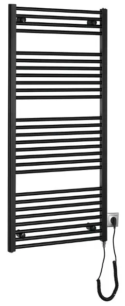 Aqualine - Grijaće tijelo 60x132 cm, 600 W, mat crna ILE36TB