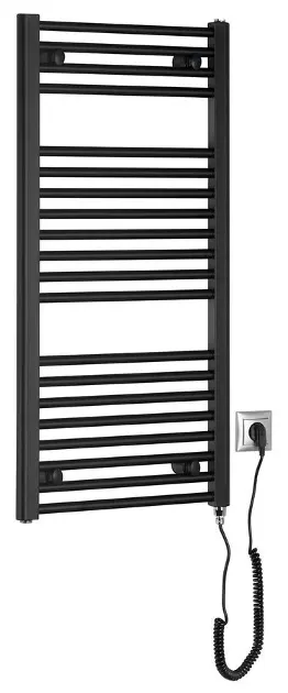 Aqualine - Grijaće tijelo 45x96 cm, 300 W, mat crna ILE94TB