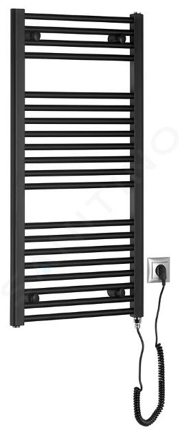 Aqualine Scaldasalviette - Elemento riscaldante 45x96 cm, 300 W, nero opaco ILE94TB