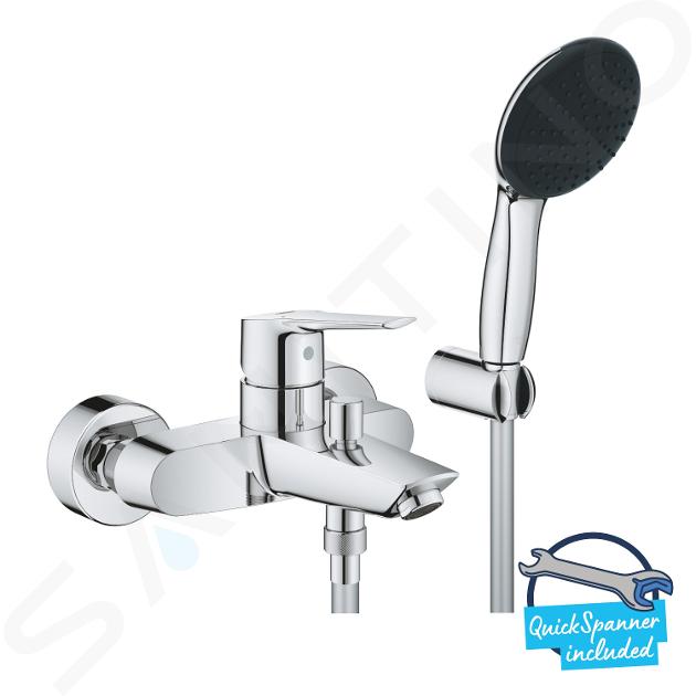 Grohe QuickFix Start - Mitigeur de baignoire avec accessoires, chrome 25283002