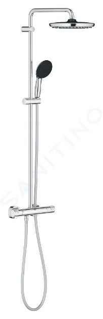 Grohe Vitalio Start - Zestaw prysznicowy z termostatem, średnica 25 cm, 2 strumienie, chrom 26677001