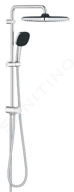 Grohe Vitalio Comfort - Set doccia senza miscelatore, 25x25 cm, 2 getti, cromo 26698001