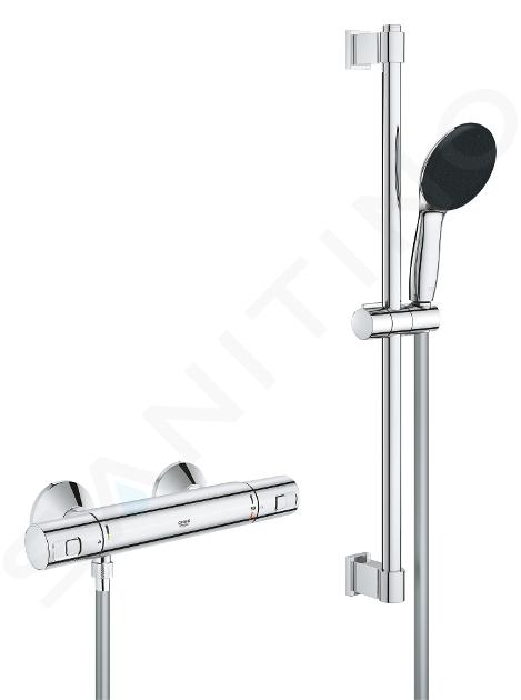 Grohe Precision Start - Set de douche avec mitigeur thermostatique, chrome 34597001