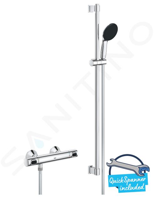 Grohe Precision Flow - Conjunto de ducha con termostato, cromo 34805001