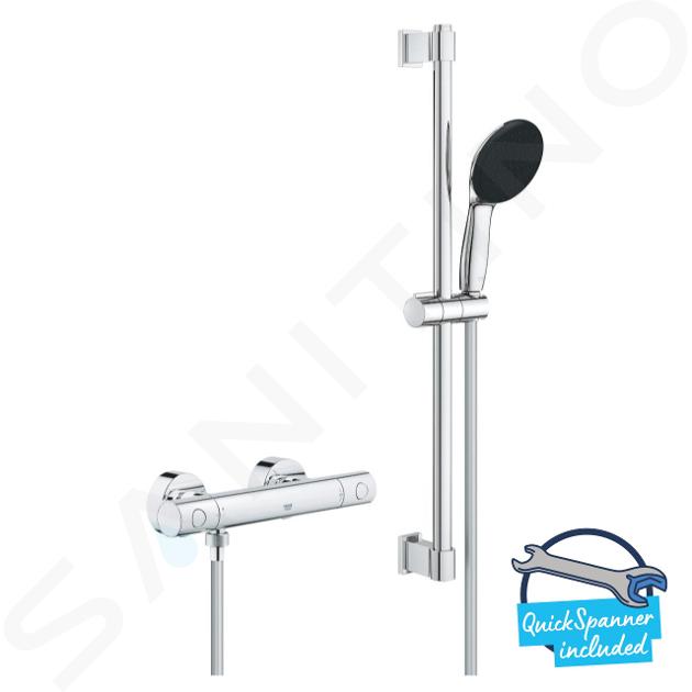 Grohe Precision Get - Conjunto de ducha con termostato, cromo 34856000