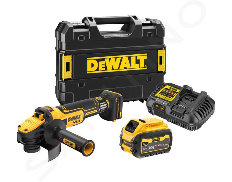 DeWALT Werkzeuge - 18V Akku-Winkelschleifer 125 mm, 1x 6,0 Ah FLEXVOLT Akku, Ladegerät DCG409VST1