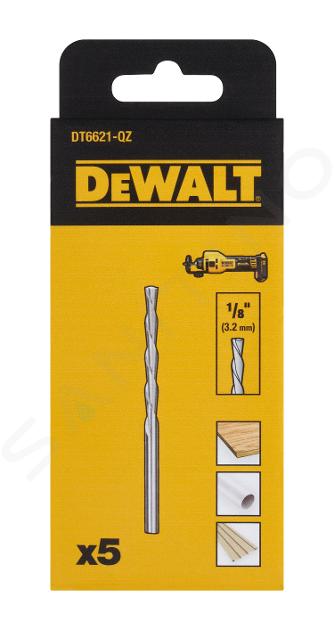 DeWALT Accessori - Fresa multimateriale 3,2 mm, 5 pezzi DT6621