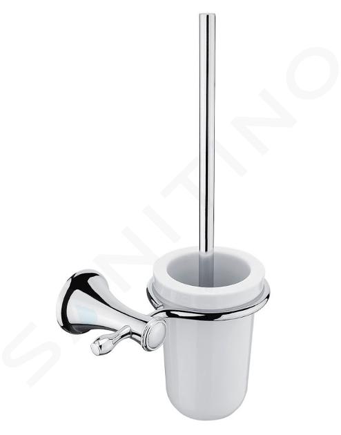 Nimco Lada - Brosse de toilette avec support mural, chrome LA 19094KU-26