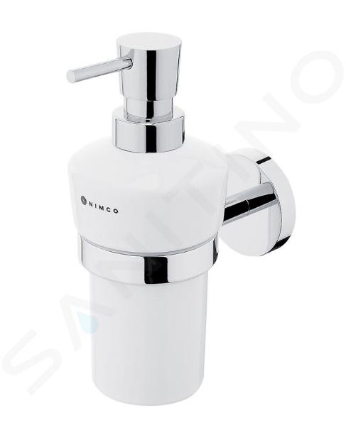 Nimco Unix - Dispenser di sapone liquido con supporto, cromo UN 13031KU-T-26