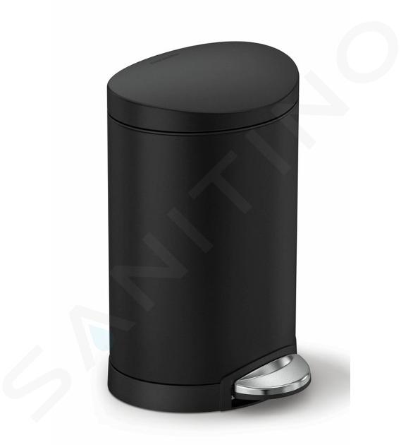 Simplehuman Poubelles - Poubelle 6 l, noir mat CW2097