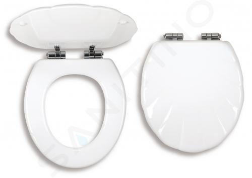 Novaservis Prestige - Abattant WC Lyra, MDF, blanc WC/SOFTMUSLELY