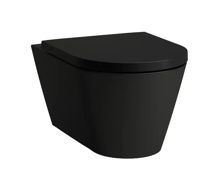 Laufen Kartell - Fali WC, Rimless matt fekete H8213317160001
