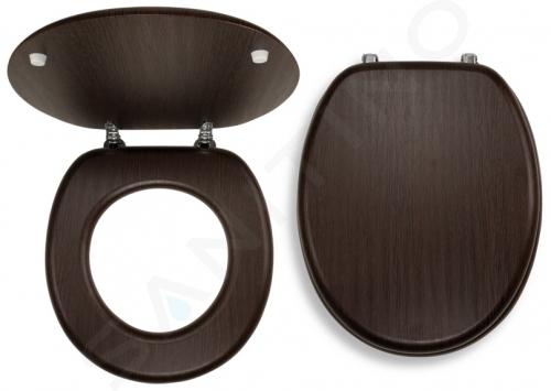 Novaservis Prestige - Asiento de WC, chapado en madera WC/WENGE