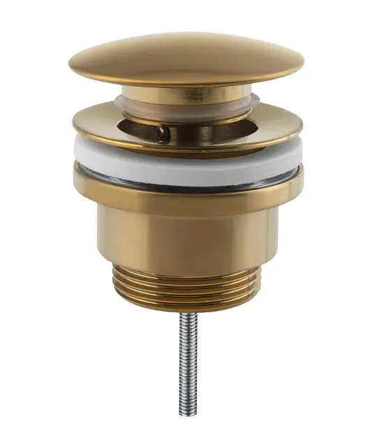 Sapho Zubehör - Waschbecken-Ablaufgarnitur, Click-Clack, Gold CV1002GB