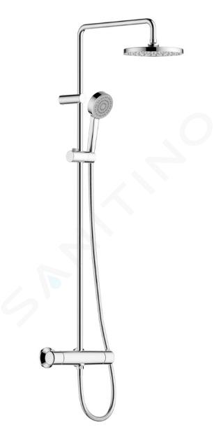 Hansa Basic - Set de douche avec thermostat, 1 jet, chrome 55350110