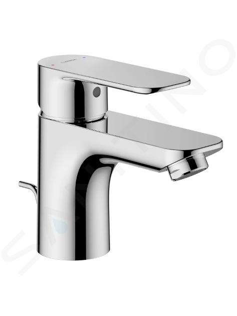 Hansa Basic - Grifo de lavabo, con desagüe, cromo 55402203