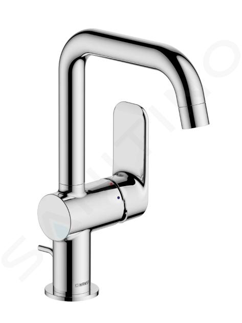 Hansa Basic - Mitigeur de lavabo avec garniture de vidage, chrome 55552203