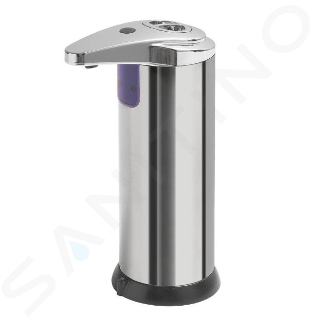 Aqualine - Dispenser di sapone da appoggio, acciaio inox lucido 06672