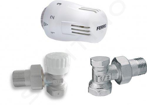 Novaservis Matériel de plomberie - Set pour radiateurs avec thermostat 1/2", angle ZTM2