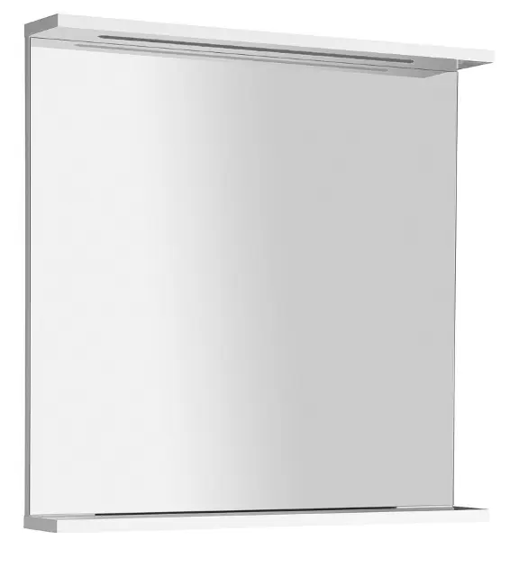 Aqualine Korin - Spiegel met LED-verlichting, 70x70 cm, wit KO380S