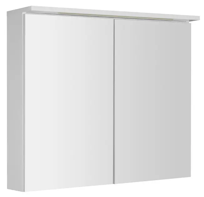 Aqualine KAWA - Spiegelkast met LED verlichting, 70x80x22 cm, wit WGL80S