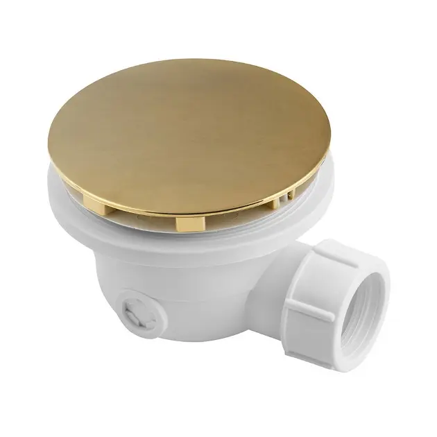 Polysan - Garniture de vidage pour receveurs de douche, or mat 1711GB